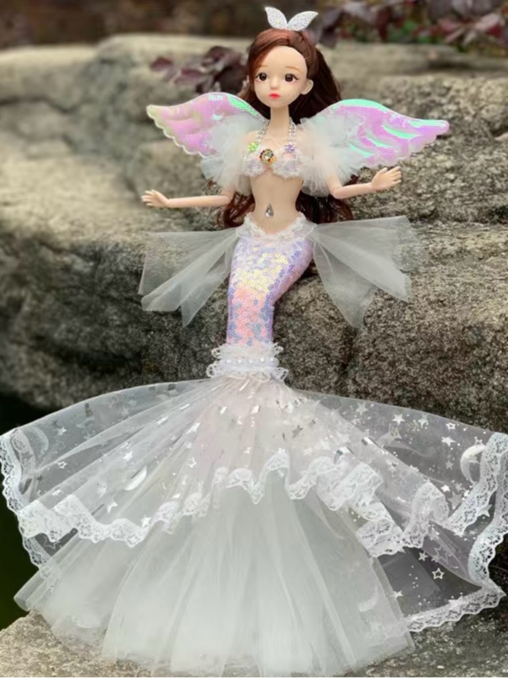 Fantasy Mermaid Princess Doll - Pink - Picture 6 of 8